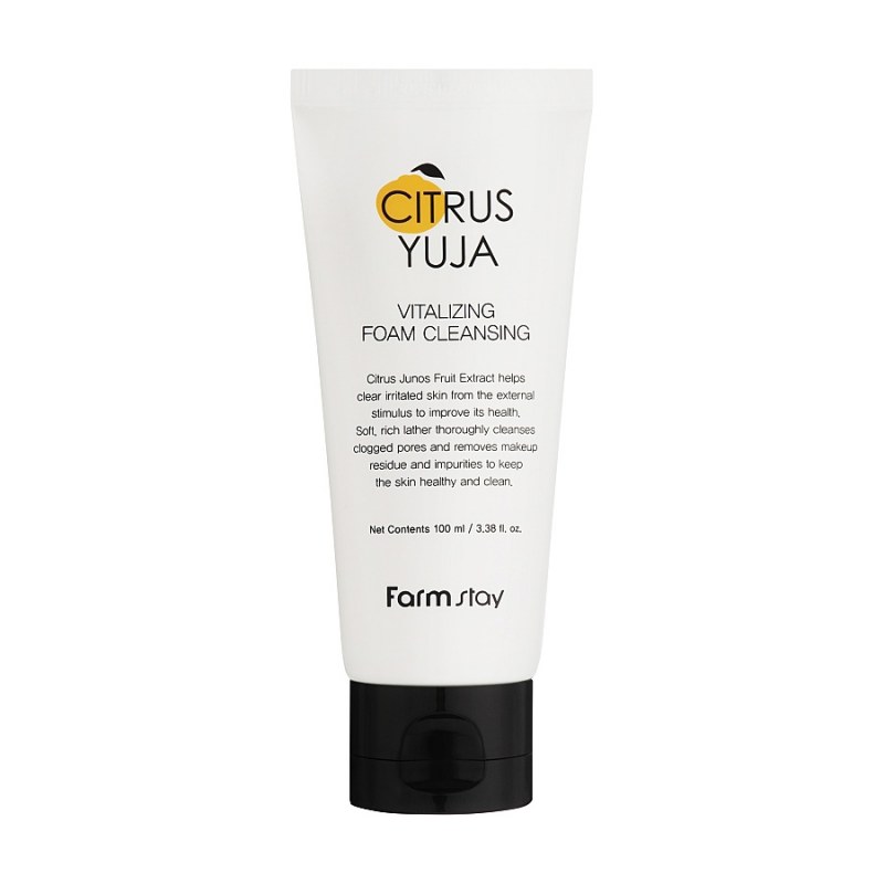 13519_big Farmstay - Citrus Yuja Vitalizing Foam Cleansing, 100ml - Image 1