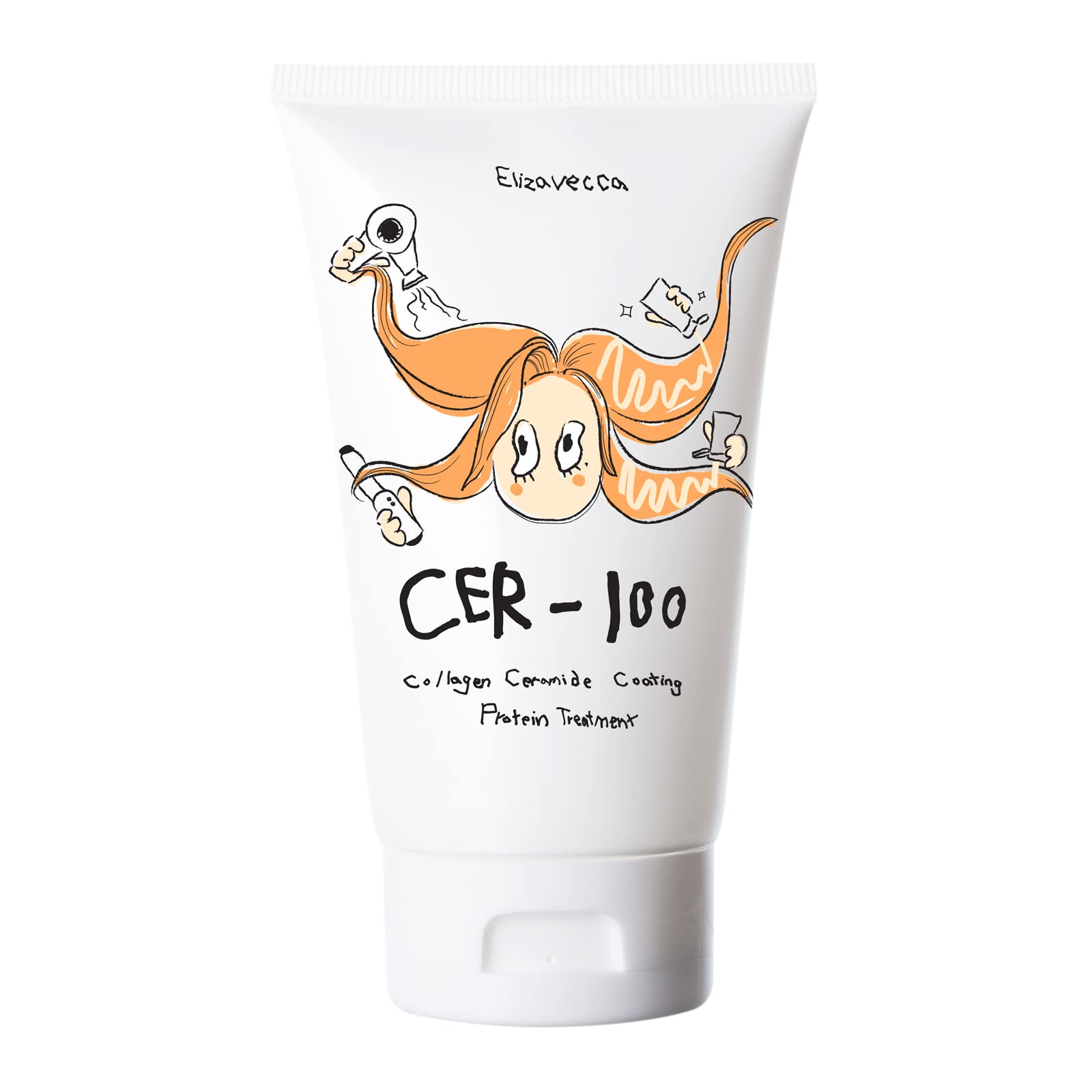 61IHI9z38SL Elizavecca - CER-100 Collagen Ceramide Coating Protein Treatment, 100ml - Image 1