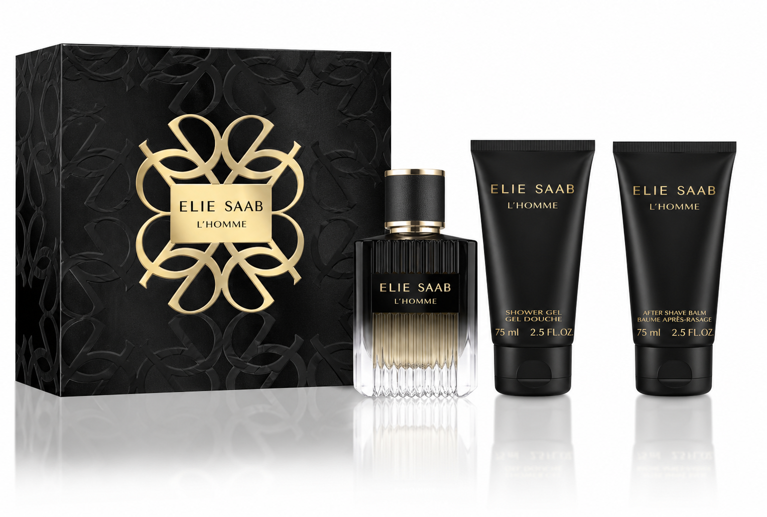 639d95f7-a6af-42ca-8649-2c1a1592f74e Elie Saab – Homme Eau De Parfum 100ml + Shower Gel 75ml + After Shave Balsam 75ml - Image 1