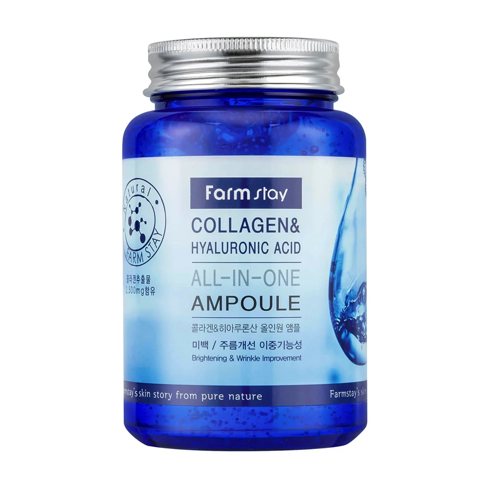 71H3KNwkIgL Farmstay - Collagen&Hyaluronic Acid All-In One Ampoule, 250ml - Image 1