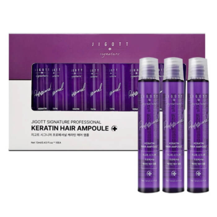 7e608dd2-e69a-4502-bbbe-072f5cc4c412 Jigott - Signature Professional Keratin Hair Ampoule 13ml*10ea - Image 1