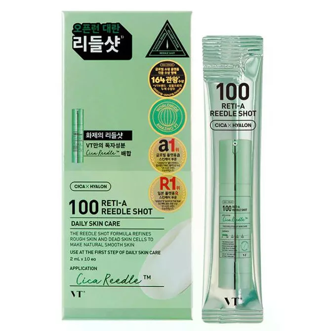 8803463007249 VT Cosmetics - Reti-A Reedle Shot 100 Essence, 2mlx10pcs - Image 1