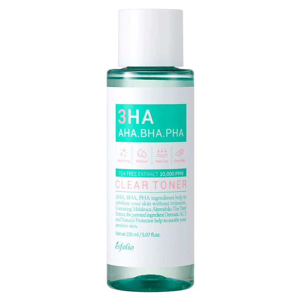 8809589392979-_ESFOLIO_3HA-CLEAN-TONER_001-500321_1024x Esfolio - 3HA Clear Toner, 150ml - Image 1