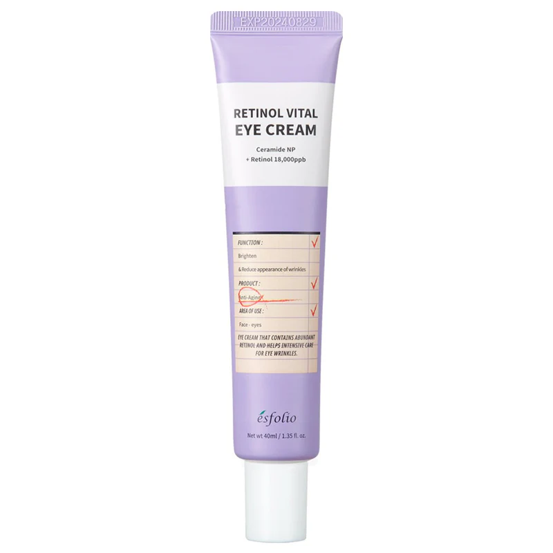 8809589393457-_ESFOLIO_RETINOL-VITAL-EYE-CREAM_001-366150_800x Esfolio - Eye Contour Cream Retinol Vital Eye Cream, 40ml - Image 1