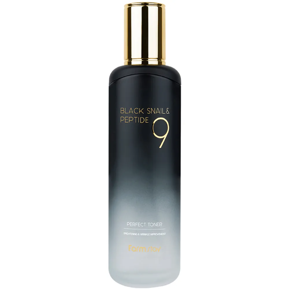 8809639172476-1- Farmstay - Black Snail & Peptide 9 Perfect Toner - 120ml - Image 1