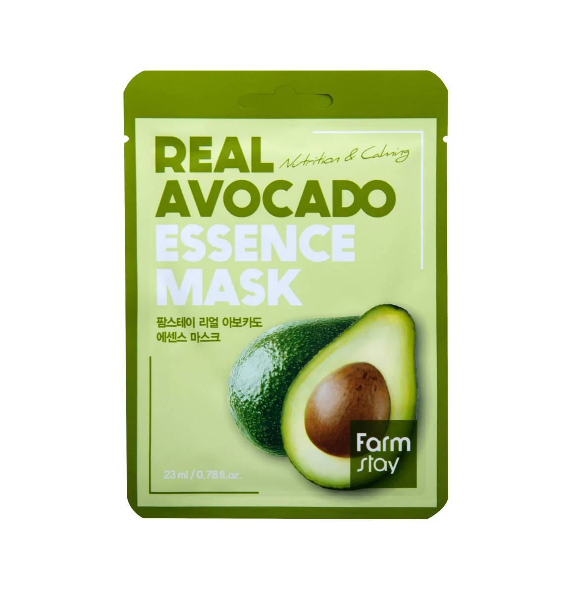 8809809800291 Farmstay - Real Avocado Essence Mask, 23ml - Image 1