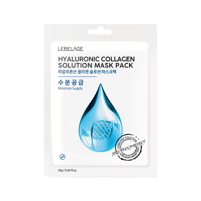9c8b6724a75743fba0e94af822b76ca9b34c786a LEBELAGE - Hyaluronic Collagen Solution Mask Pack, 25g, 1pc - Image 1