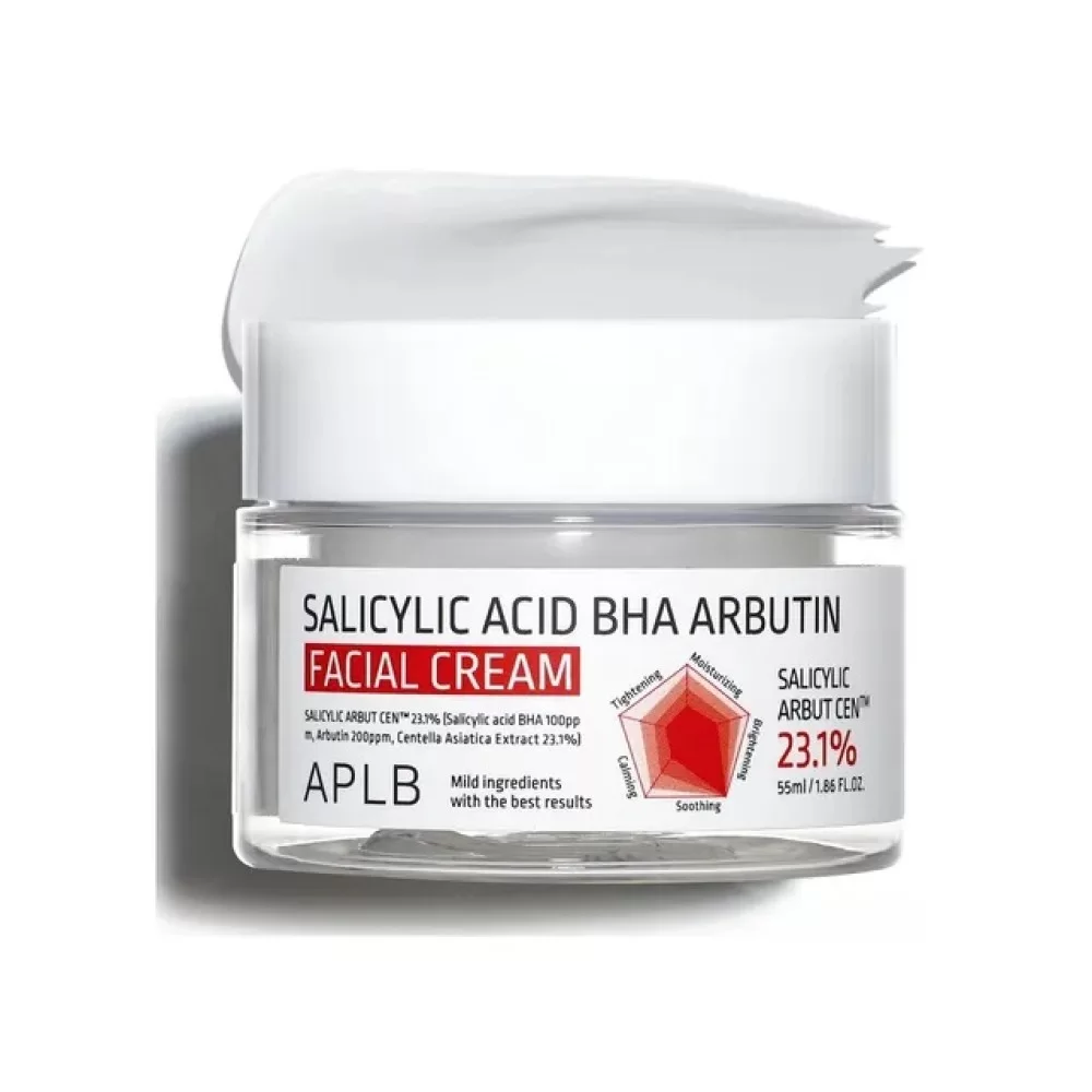APLB-Salicylic-Acid-BHA-Arbutin-Facial-Cream-55ml-1000x1000.jpg APLB - Salicylic Acid BHA Arbutin Facial Cream, 55ml - Image 1