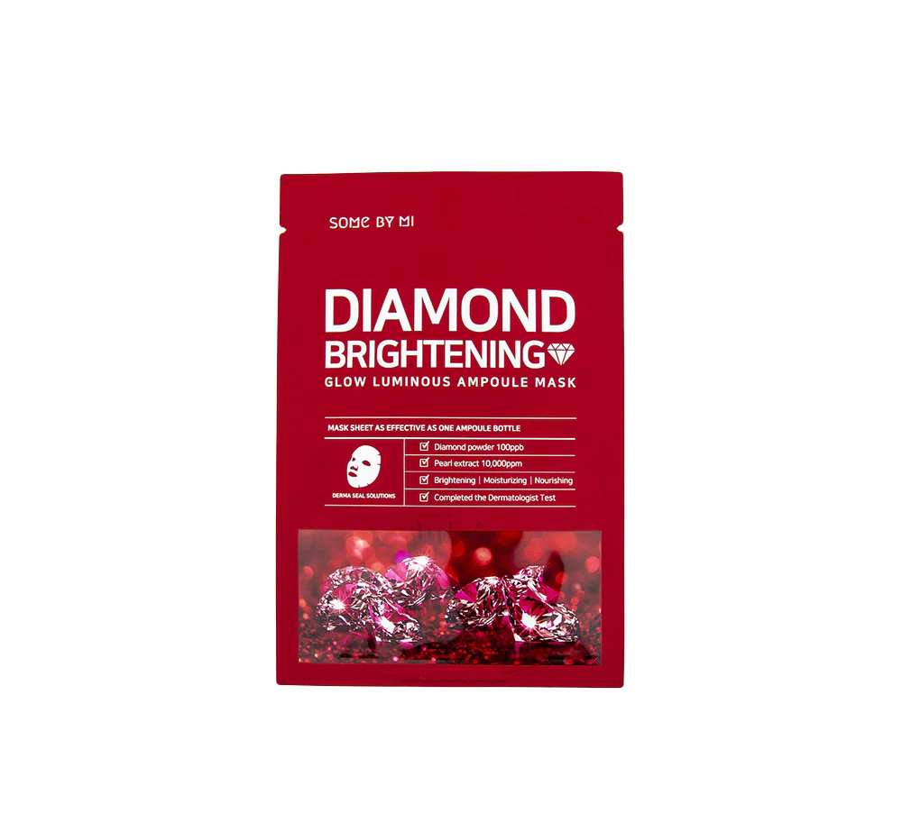 AX6H9202w SOME BY MI - Red Diamond Brightening Glow Luminous Ampoule Mask, 25g, 1 piece - Image 1