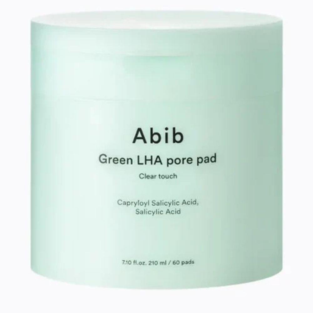 Abib-Green-LHA-Pore-Pad-Clear-Touch-1 Abib - Green LHA Pore Pad Clear Touch, 60 pads, 210ml - Image 1