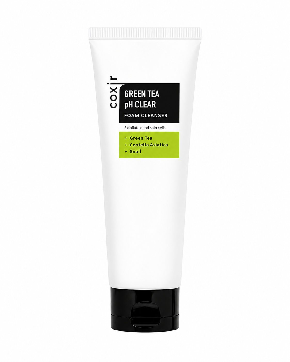 COXIR-Green-Tea-pH-Clear-Foam-Cleanser-150ml COXIR - Green Tea pH Clear Foam Cleanser, 150ml - Image 1