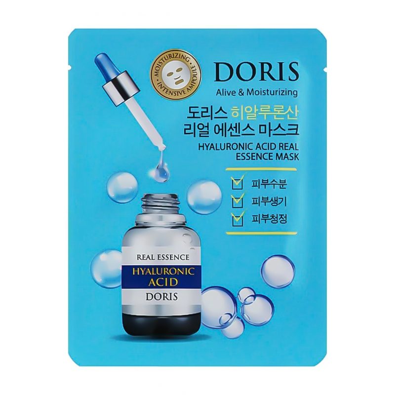 DORIS-Hyaluronic-Acid-Real-Essence-Mask DORIS - Hyaluronic Acid Real Essence Mask, 25ml - Image 1