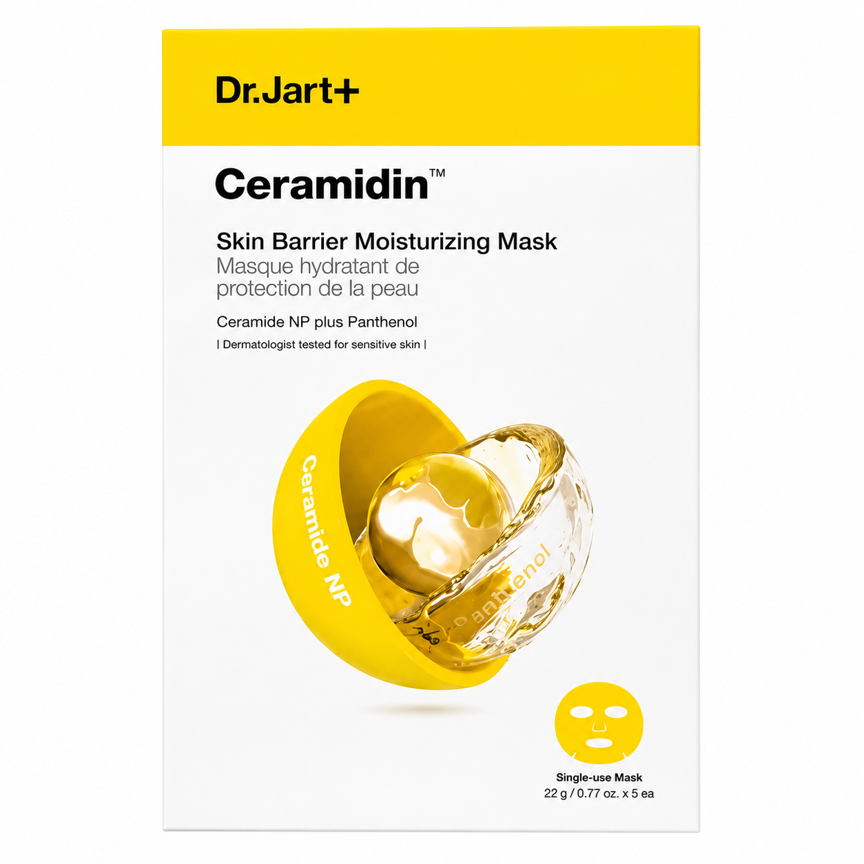 Dr.Jart-Ceramidin-Skin-Barrier-Moisturizing-Mask-Pack-5-sheets Dr.Jart+ - Ceramidin Skin Barrier Moisturizing Mask Pack, 5 sheets - Image 1