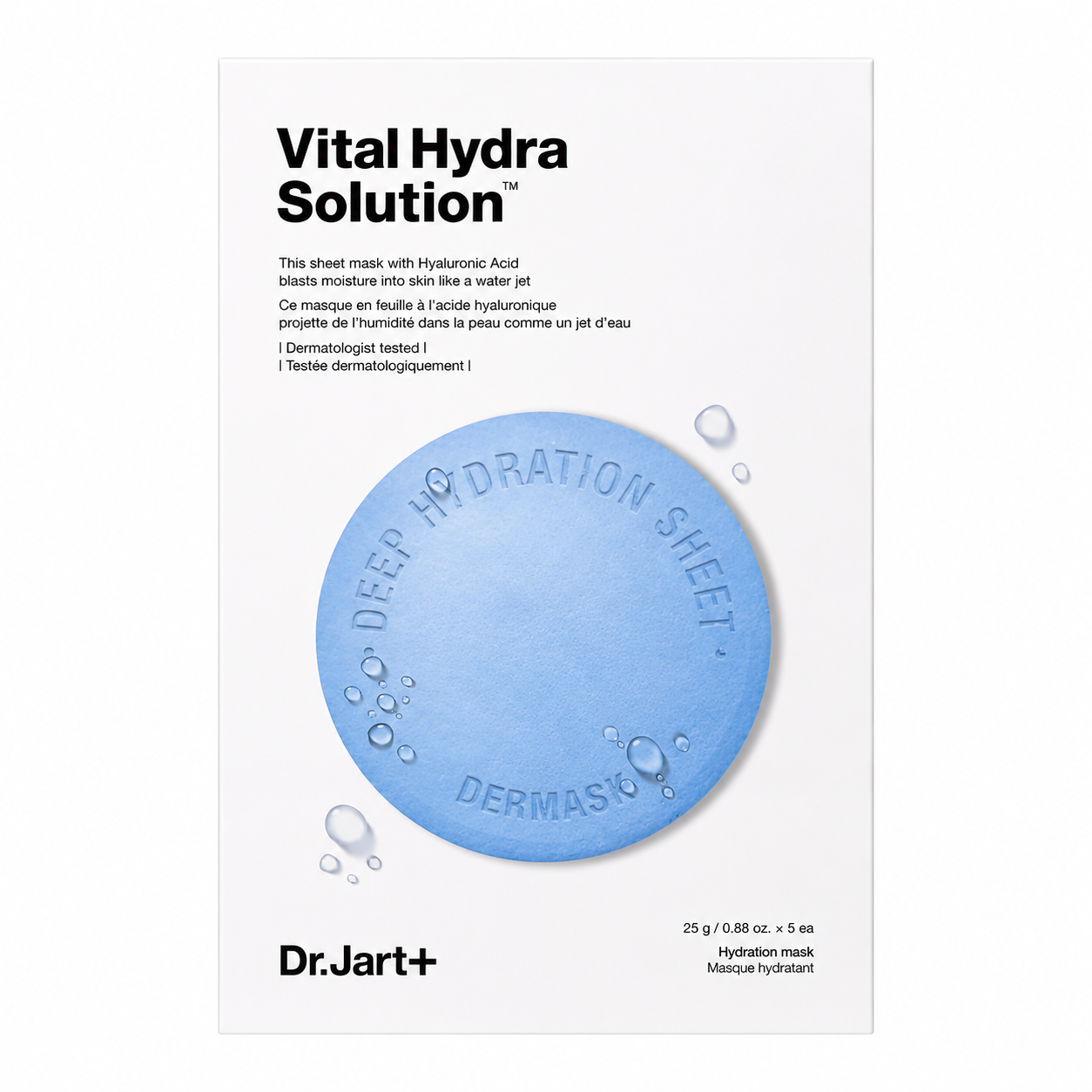 Dr.Jart-Dermask-Vital-Hydra-Solution-Mask-Pack-5-sheets Dr.Jart+ - Dermask Vital Hydra Solution Mask Pack, 5 sheets - Image 1
