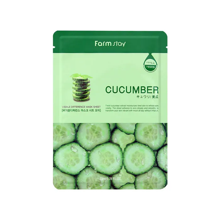 Farm_Stay_Visible_Difference_Mask_Sheet_23Ml_Cucumbe Farmstay - Visible Difference Mask Pack Cucumber - 23ml - Image 1