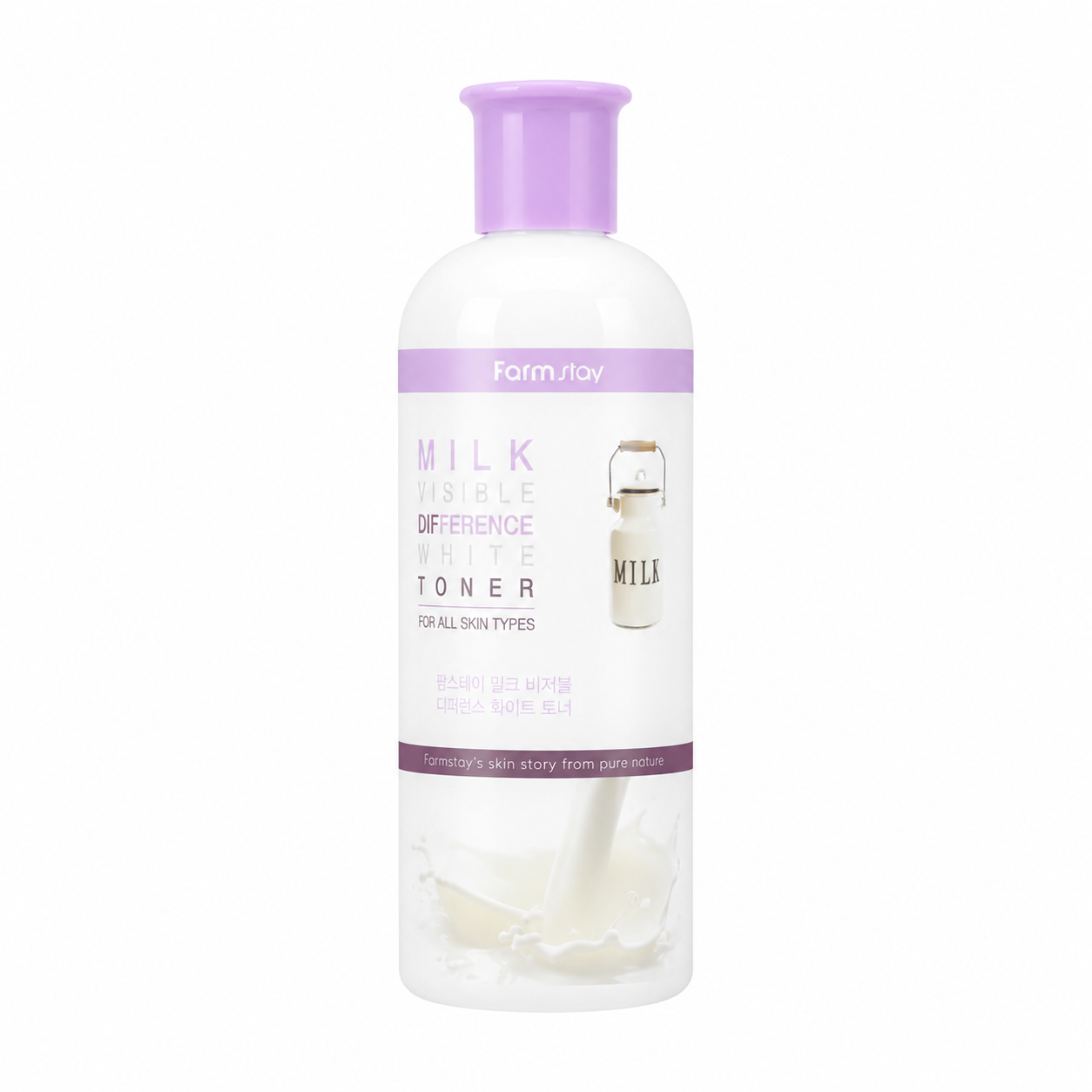Farmstay-Milk-Visible-Difference-Moisture-Toner-350ml Farmstay - Milk Visible Difference Moisture Toner, 350ml - Image 1