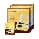 Eqqualberry - Collagen Glow Up Hydrogel Mask, 4ea