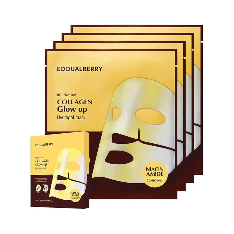 Frame-622-1 Eqqualberry - Collagen Glow Up Hydrogel Mask, 4ea - Image 1