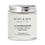 Mary & May - Lemon Niacinamide Glow Wash Off Pack, 125g