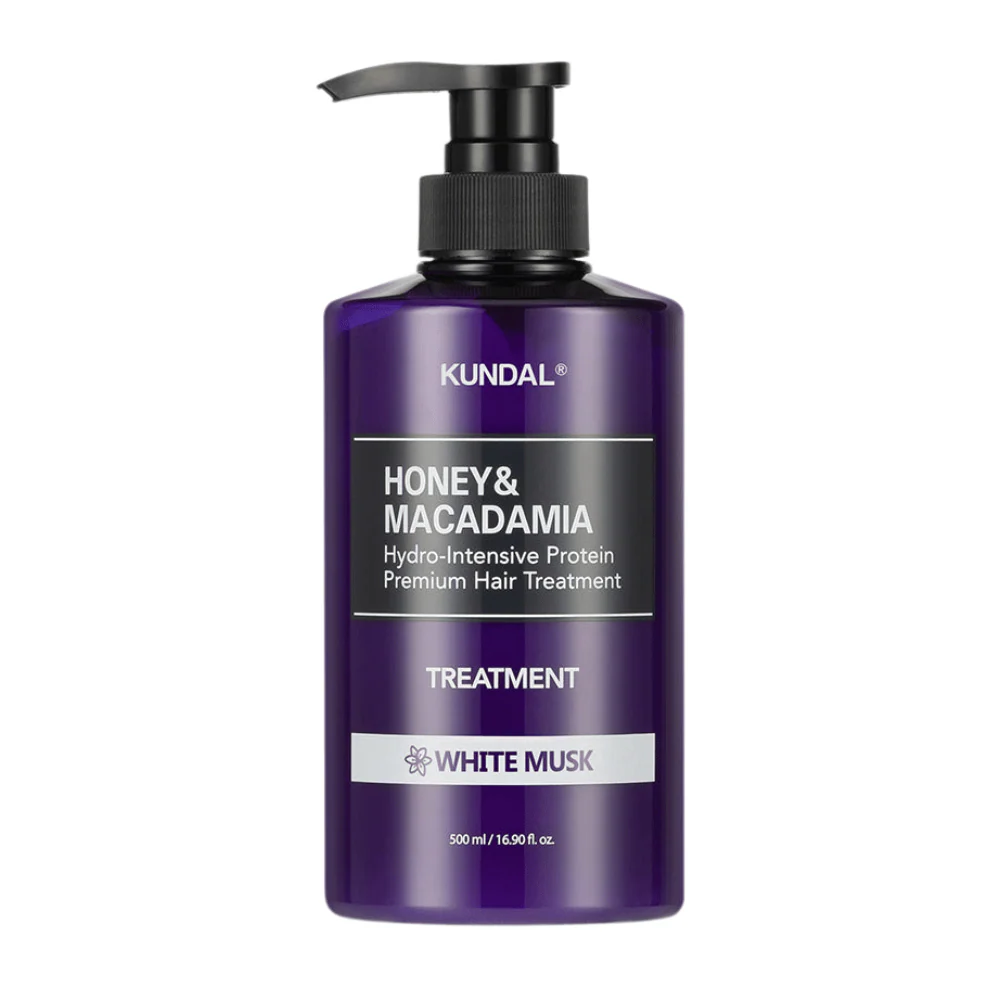 HONEY_MACADAMIAPROTEINTREATMENTWHITEMUSK KUNDAL – Honey & Macadamia Protein Treatment, White Musk, 500ml - Image 1