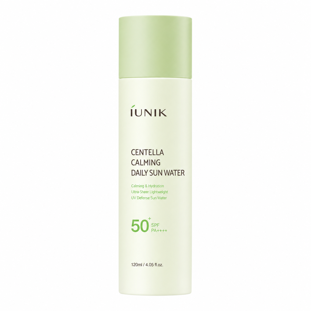 IUNIK-Centella-Calming-Daily-Sun-Water-120ml iUNIK - Centella Calming Daily Sun Water, 120ml - Image 1