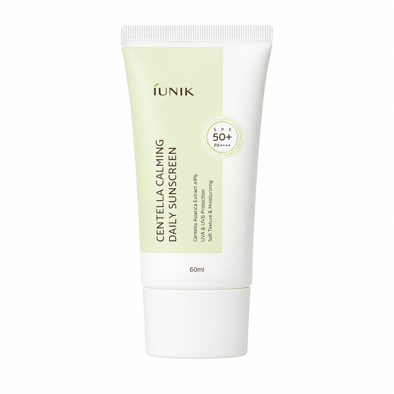 IUNIK-Centella-Calming-Daily-Sunscreen-SPF-50-60ml iUNIK - Centella Calming Daily Sunscreen SPF 50+, 60ml - Image 1