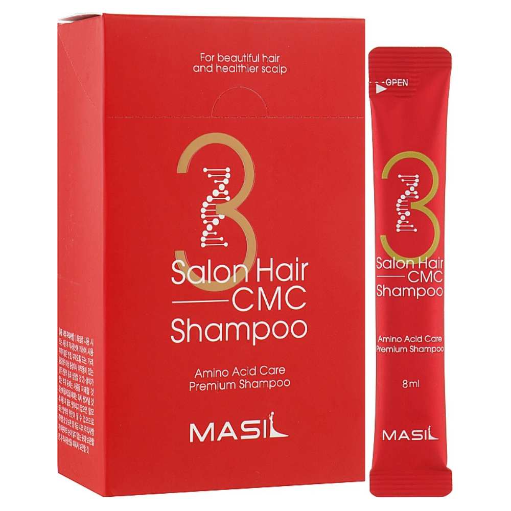 Masil-3-Salon-Hair-CMC-Shampoo-Stick-Pouch Masil - 3 Salon Hair CMC Revitalizing Shampoo, 20x8ml - Image 1