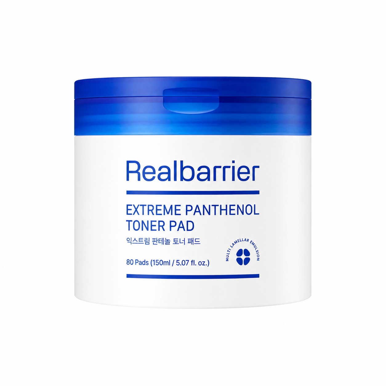 Realbarrier-Extreme-Panthenol-Toner-Pad-150ml-80ea Realbarrier - Extreme Panthenol Toner Pad, 150ml/80ea - Image 1