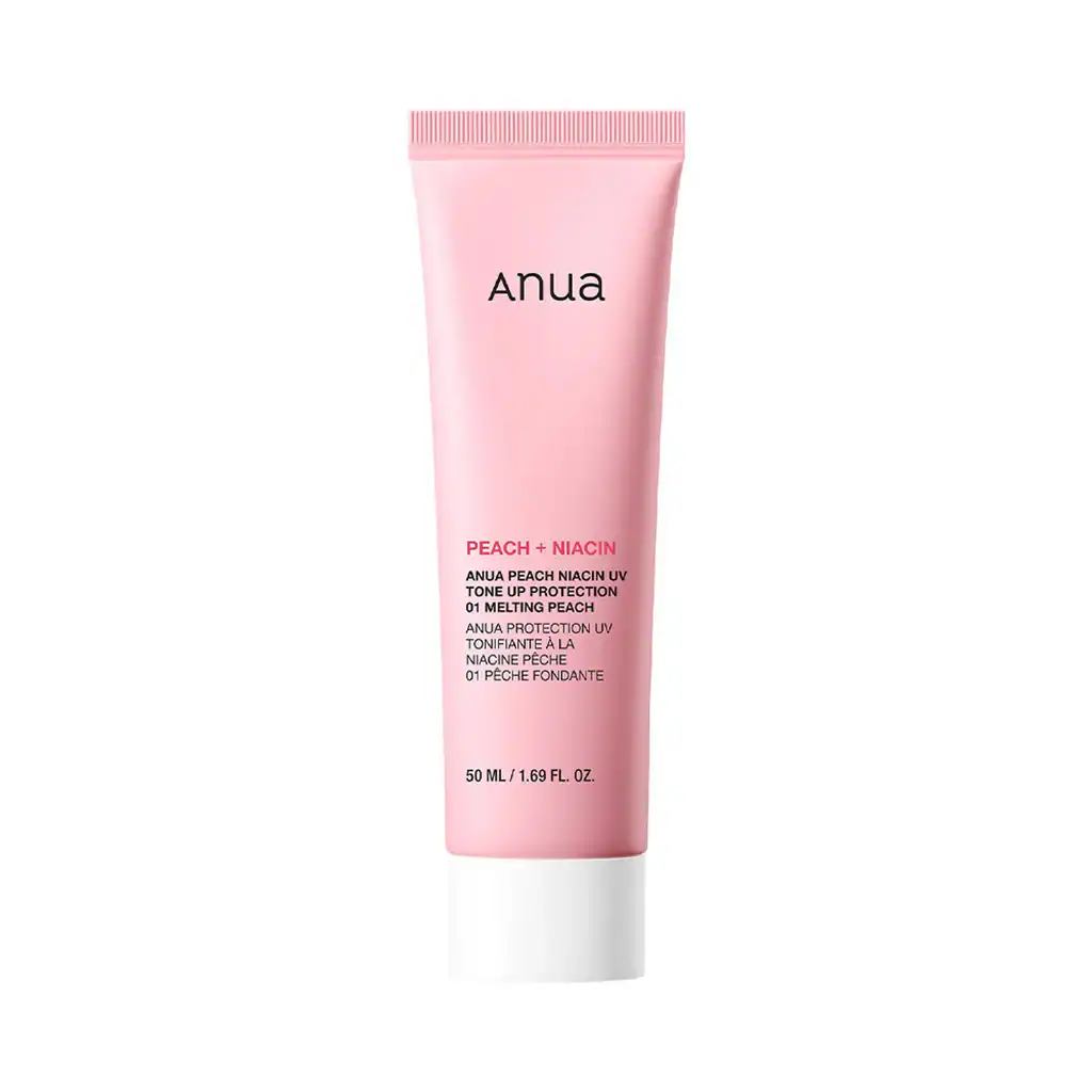 anua-peach-niacin-uv-tone-up-protection-01-melting-peach-50ml-1 Anua - Peach Niacin UV Tone Up Protection 01 Melting Peach, 50ml - Image 1