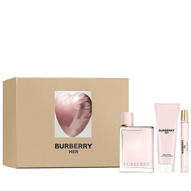 Burberry – Her Eau De Parfum 100ml + Eau De Parfum 10ml + Body Lotion 75ml - Image 1