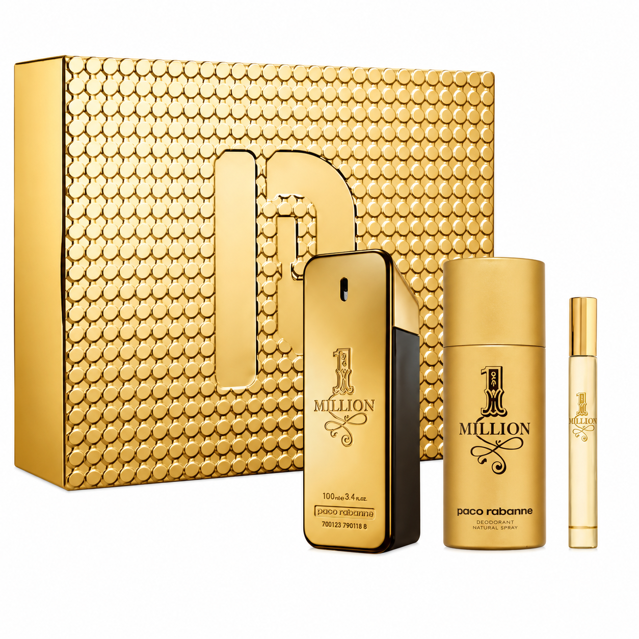 d5e95f36-0ca2-4b00-8d3d-9ba7e3ecb46e Paco Rabanne – 1 Million Eau De Toilette 100ml + Eau De Toilette 10ml + Stick 75ml - Image 1