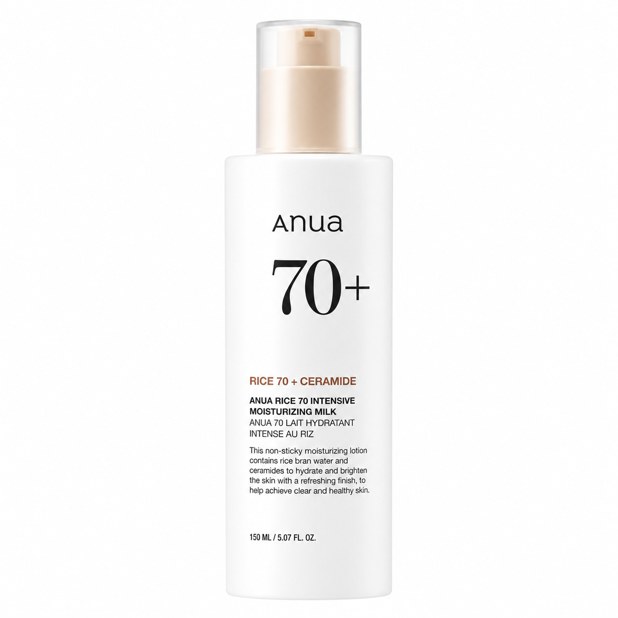 e40b229e-85e3-4eaf-b626-0422fd01ccff Anua - Rice 70 Intensive Moisturizing Milk, 150ml - Image 1