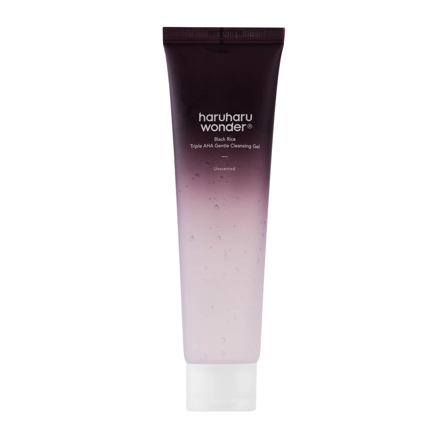 haru-haru-triple-aha-cleanser-koreashop Haruharu Wonder - Black Rice Triple Aha Gentle Cleaning Gel, 100ml - Image 1