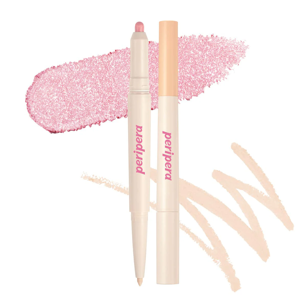hikoco_Peripera_SugarTwinkleDuoEyeStick05_01 Peripera - Sugar Twinkle Duo Eye Stick, #05 Frozen Pink - Image 1