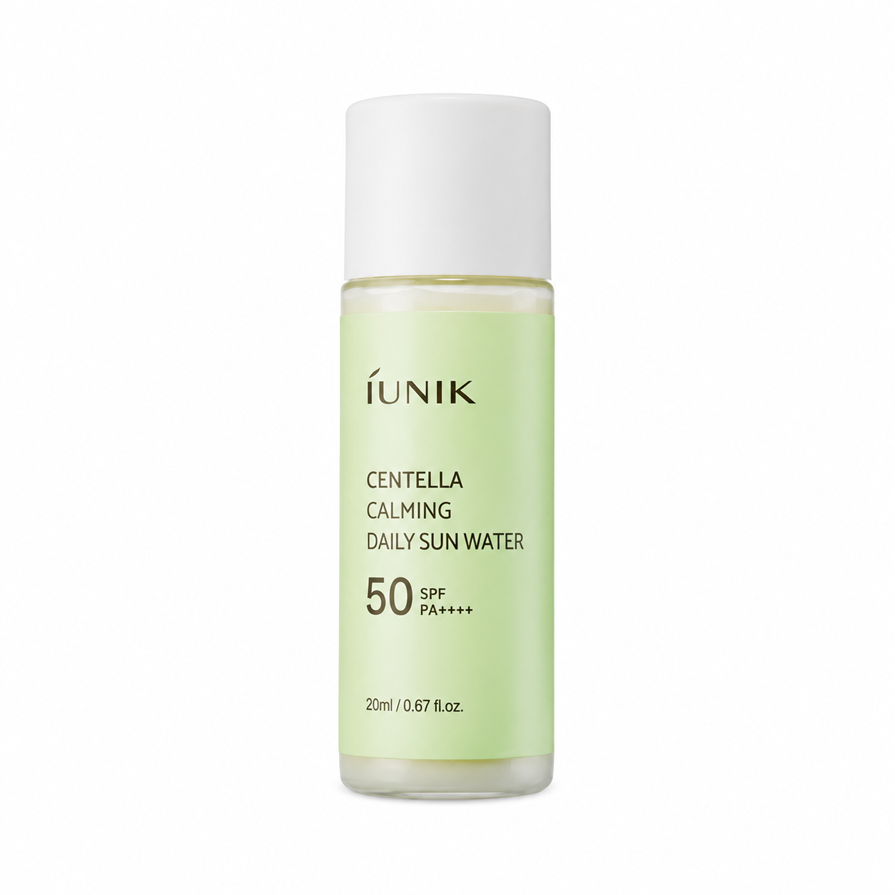 iUNIK-Centella-Calming-Daily-Sun-Water-20ml iUNIK - Centella Calming Daily Sun Water, 20ml - Image 1