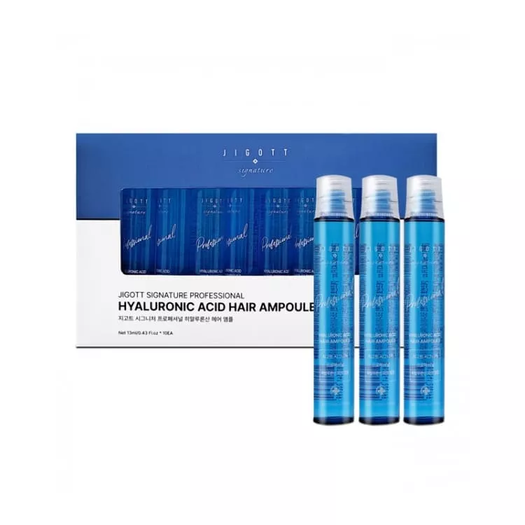 jigott-signature-professional-hyaluronic-acid-hair-ampoule-13ml10ea-950 Jigott - Signature Professional Hyaluronic Acid Hair Ampoule 13ml*10ea - Image 1