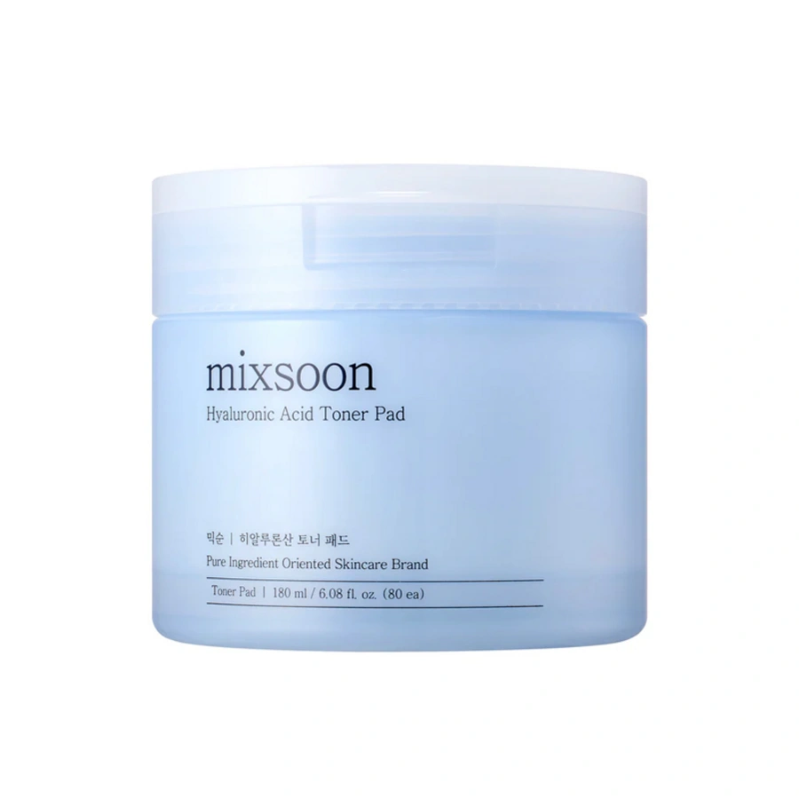 mixsoon-hyaluronic-acid-toner-pad-toner-pads-with-hyaluronic-acid-stk Mixsoon - Hyaluronic Acid Toner Pad - 180ml/80pads - Image 1