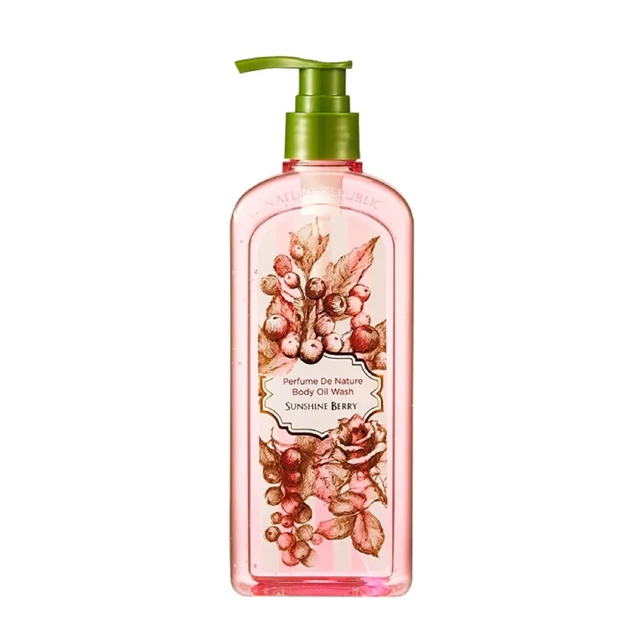 nature-republic-body-oil-wash-koreashop-3 Nature Republic - Perfume De Nature Body Oil Wash Sunshine Berry, 345ml - Image 1