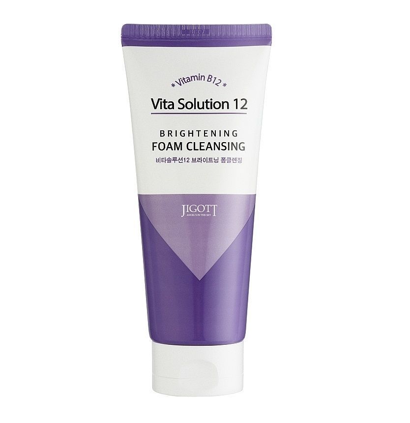 osvitliuiucha-pinka-dlia-vmyvannia-vita-solution-12-brightening-foam-cleansing-jigott-180-ml-38614545202815 Jigott - Vita Solution 12 Brightening Foam Cleansing, 180ml - Image 1