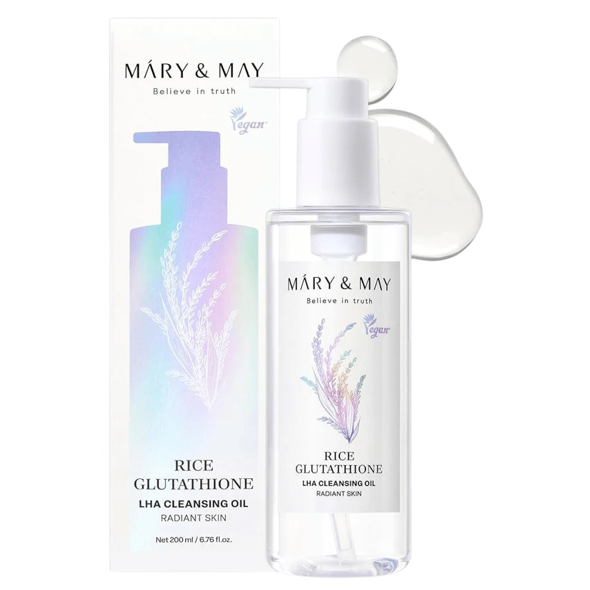 s-l1600-1-2 Mary & May - Rice Glutathione LHA Cleansing Oil - 200ml - Image 1