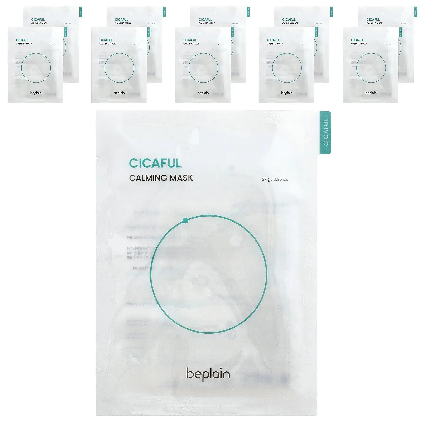 s-l1600-3-2 Beplain - Cicaful Calming Beauty Mask, 27g x 10 pcs - Image 1